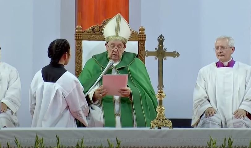 Image : Le Pape François rend hommage au Père Teilhard de Chardin